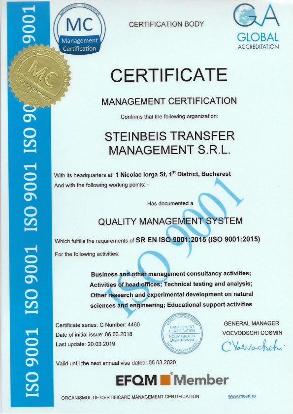 Steinbeis ISO 9001:2015